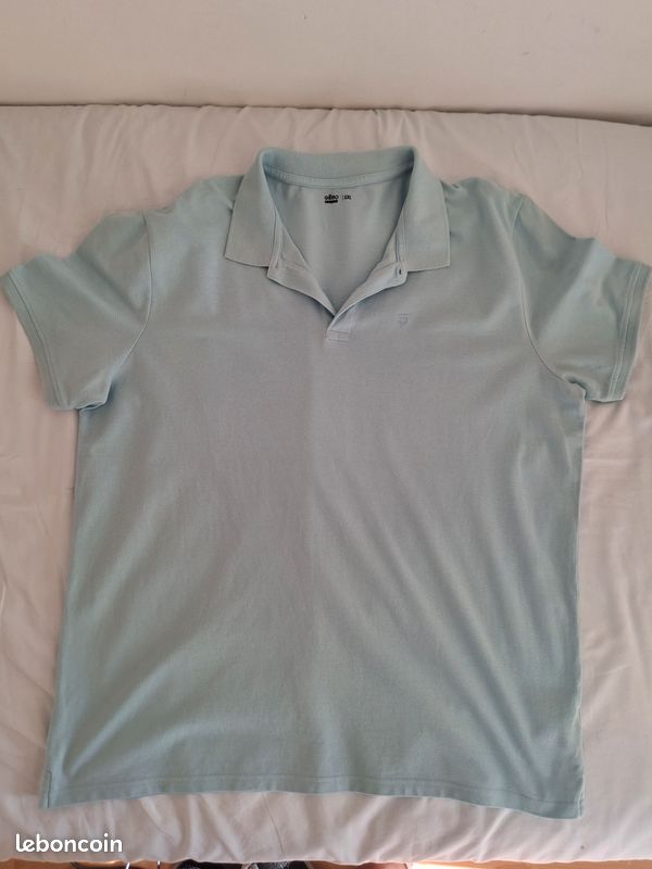 Polo homme bleu ciel XL neuf (image 1)