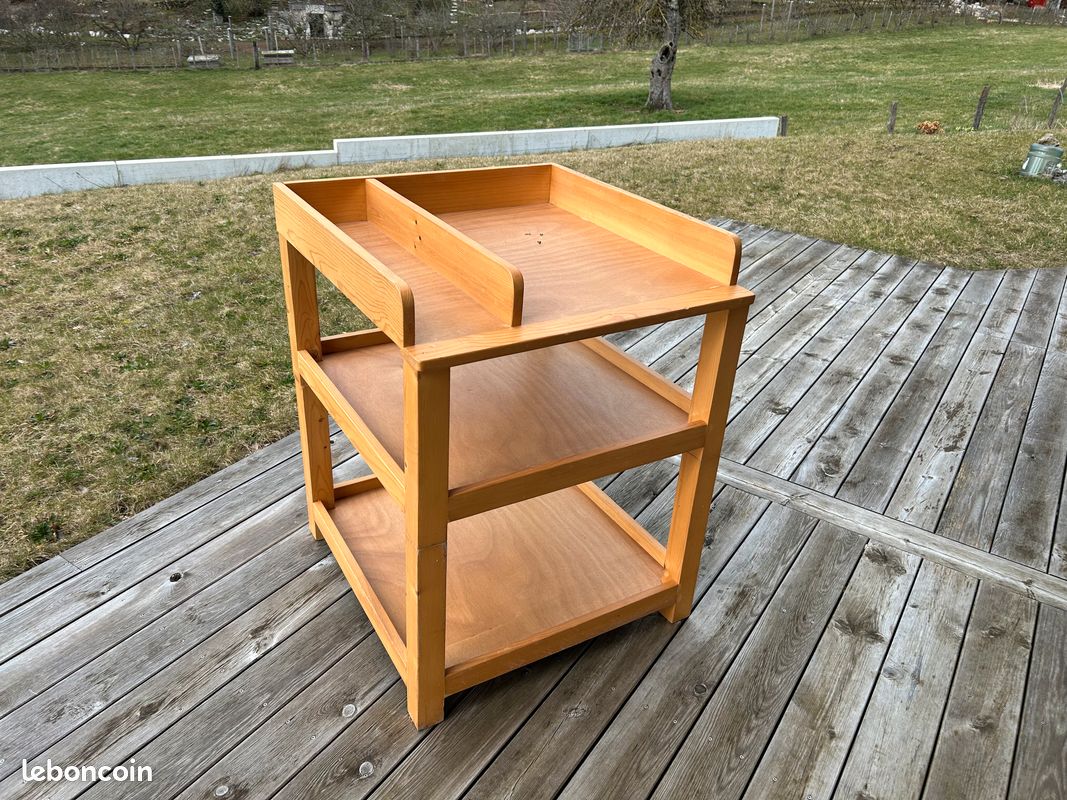 Table à langer bois artisan (image 1)
