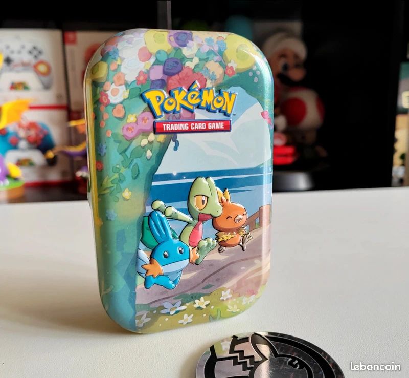 Pokémon Boîte En étain Bailonda-ex – Carte Promo Holographique + 4 Boosters + Code En Ligne – À Collectionner