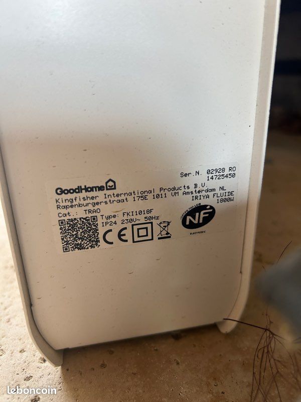 Radiateur connecté 1800 w (image 3)