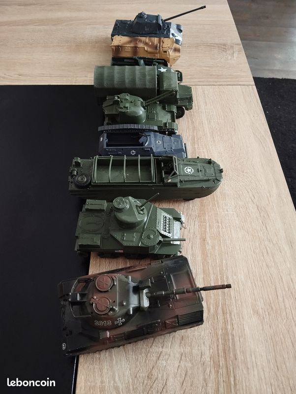 SOLIDO Char AMX 10 P canon, militaire camouflage 3 tons OTAN avec chefs de char