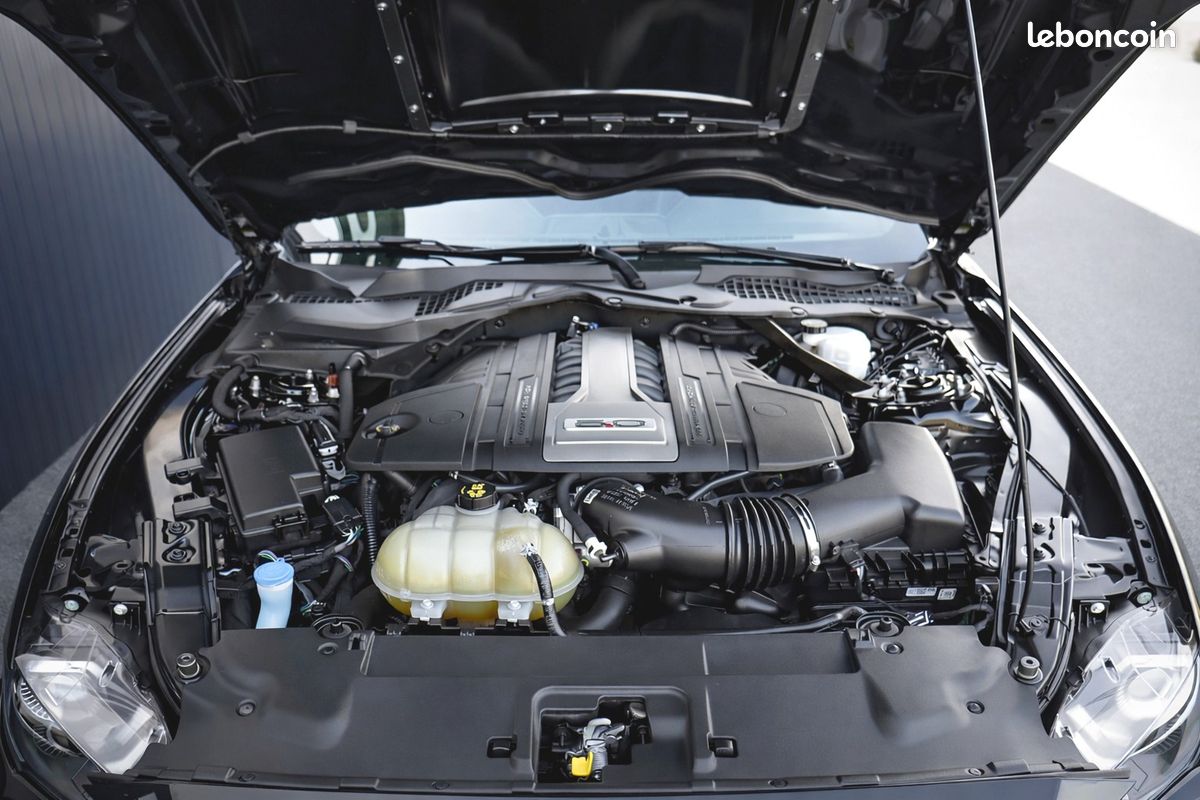 MUSTANG V8 FASTBACK GT 5.0L BVA10 450cv look SHELBY GT500 - malus ecolo + coc inclus - 1er main - Pack premium & confort - HIFI premium B&O + caisson basse - JA 20' - ressorts courts Kw - GTIE 1 an (image 15)