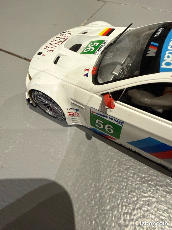 Slot car Scaleauto BMW M3 GTR GT2, N° 56, Le Mans 2011. Échelle 1/24 (image 4)