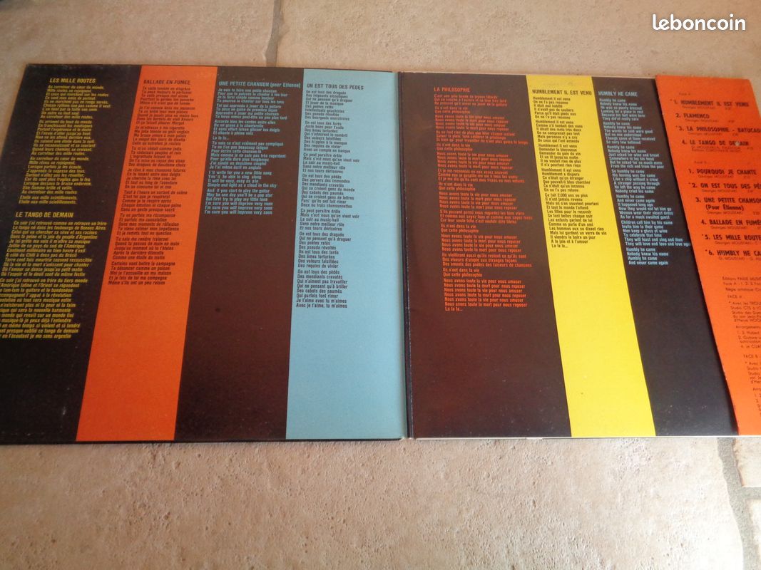 Georges Moustaki - Moustaki - Disque Vinyle (image 3)