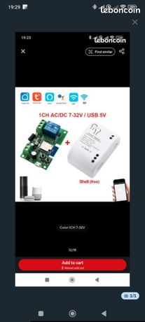 MHCOZY Relais Intelligent ZigBee 12V – Mode Temporisé Et Autobloquant Réglable – Compatible Alexa, Google Home Et SmartThings (Passerelle ZigBee Requise)