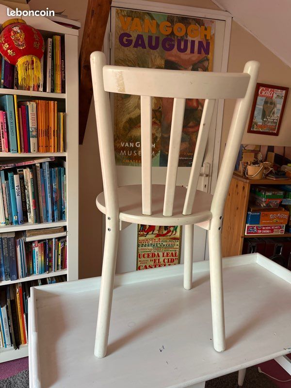 Chaise bois blanc (image 3)