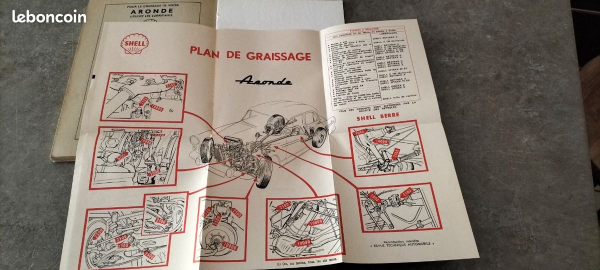 747X Raro Gégé Istruzioni Per L'Assemblaggio Origine Di Simca 9 Aronde 1:18