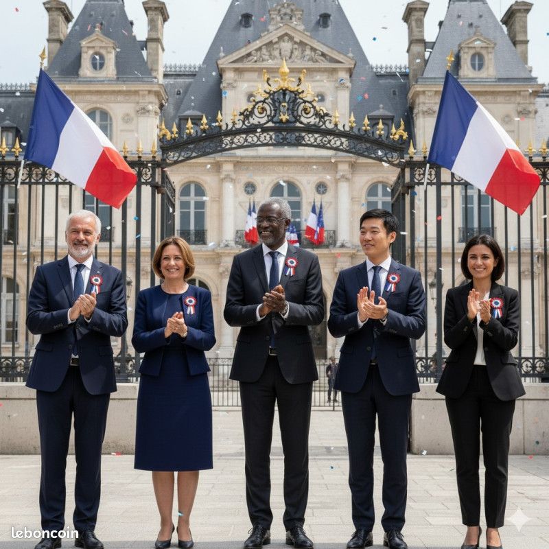 10 cocarde 5 cm avec pans, bleu blanc rouge. Dix cocarde France pour cérémonie, diplôme (image 4)