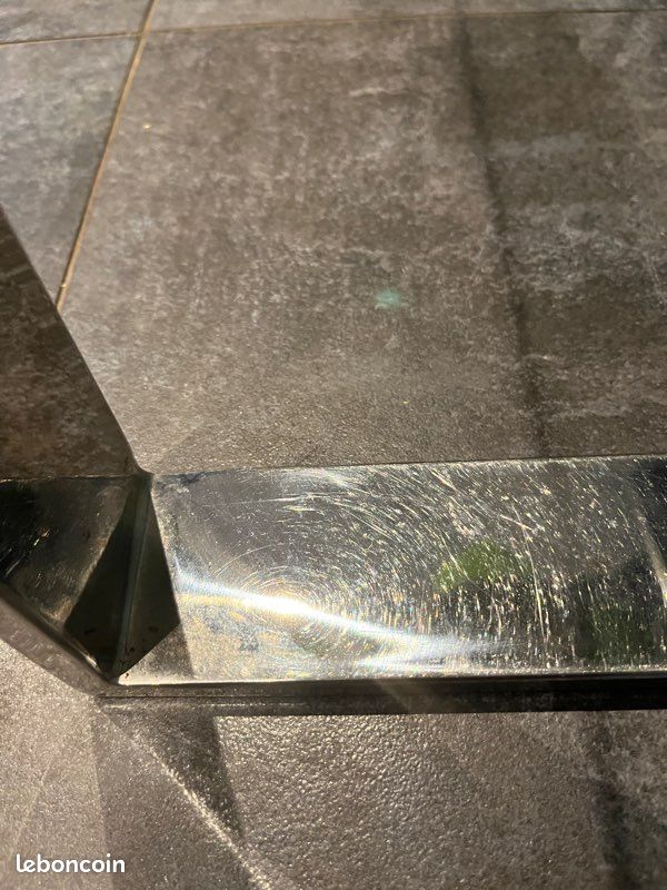 Table console en verre et métal 120*40*70cm (image 3)