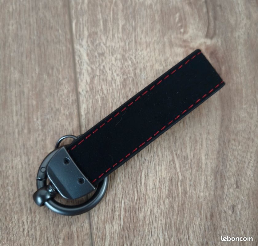 Porte clés en Cuir de remplacement pour Mercedes Benz AMG-bleu