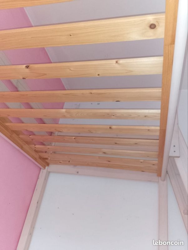 Lit mezzanine bois avec échelle – bon état 110 euros (image 5)