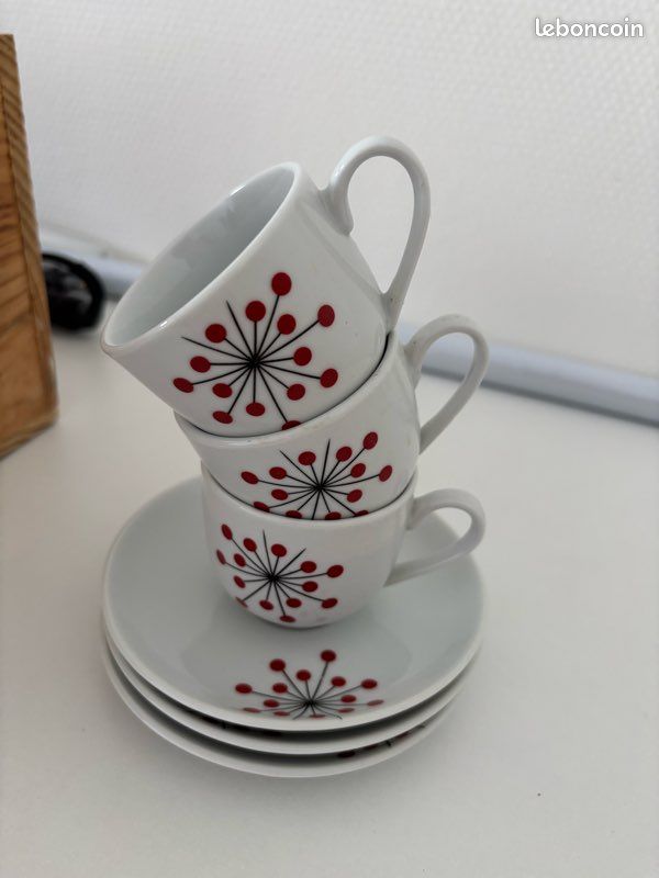 Lot de coup + tasse à café vintage (image 1)