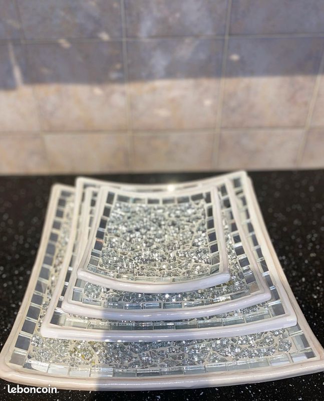 Assiette en céramique et en mosaïque (image 2)