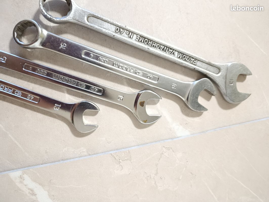 Clé Plate FACOM Série 40 Taille 16 - Outillage Acier Chromé-vanadium