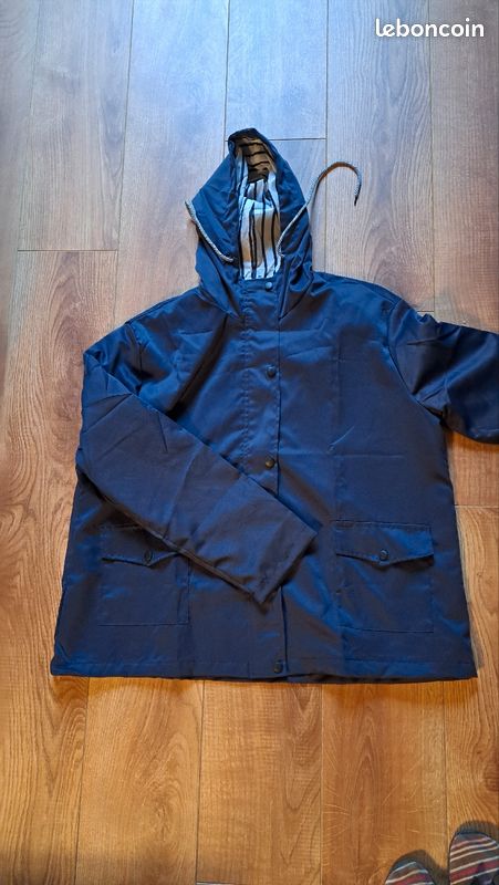 Imperméable bleu marine taille 40 femme (image 2)