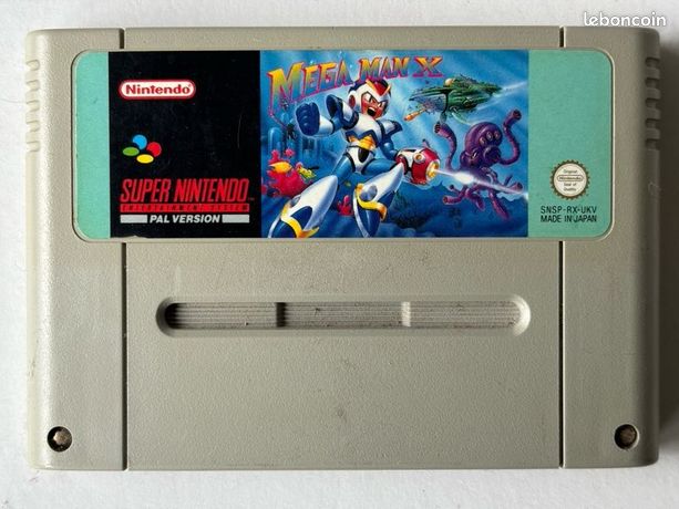 Lot De 2 Jeux Super Famicom (SNES) : Megaman X Et Bomberman B-Daman – Testés, Bons états
