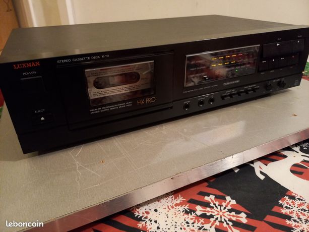 Platine Cassette Luxman K105 Autoreverse - En Rack 19 Pouces - AVEC DÉFAUT