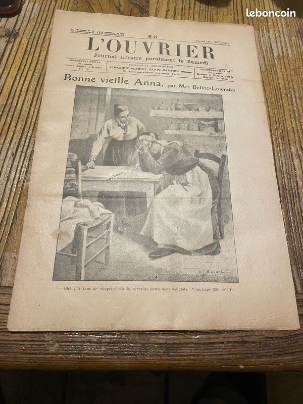 Différent Revue L'ouvrier - Journal illustré paraissant le Mercredi et le Samedi 1917/1918 (image 6)