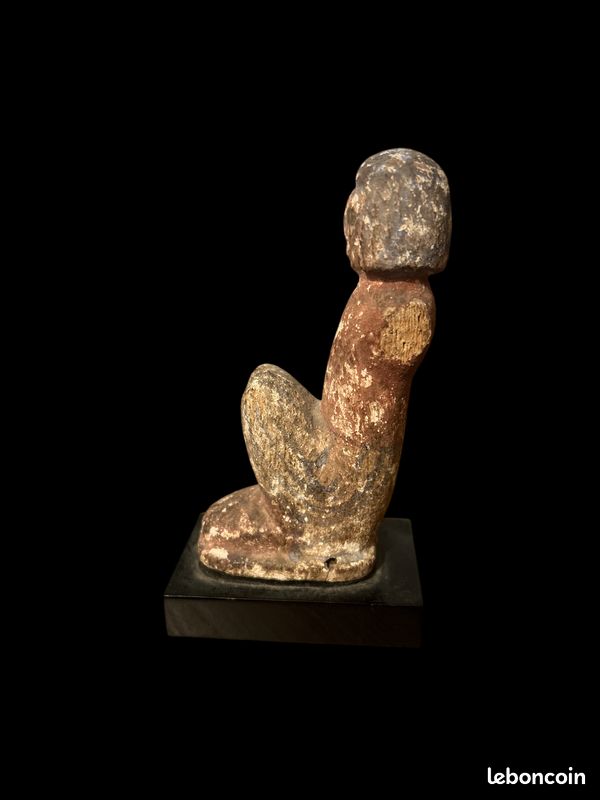 Rameur Bois Polychrome - Egypte Basse époque (image 5)