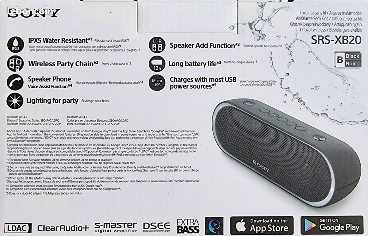 Enceinte Sony connecté (image 2)