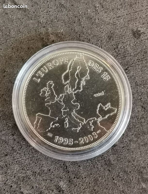 Médaille France 2004 – L’Europe Des 25 – Bronze – Symbole Union Européenne