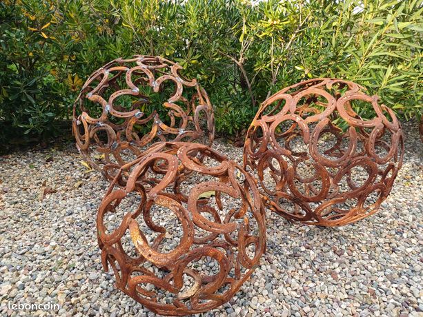 Lot De 50 Fers à Cheval Demi-ronds En Acier - Taille 3 (environ 6x6x15 Pouces) - Boîte Ouverte