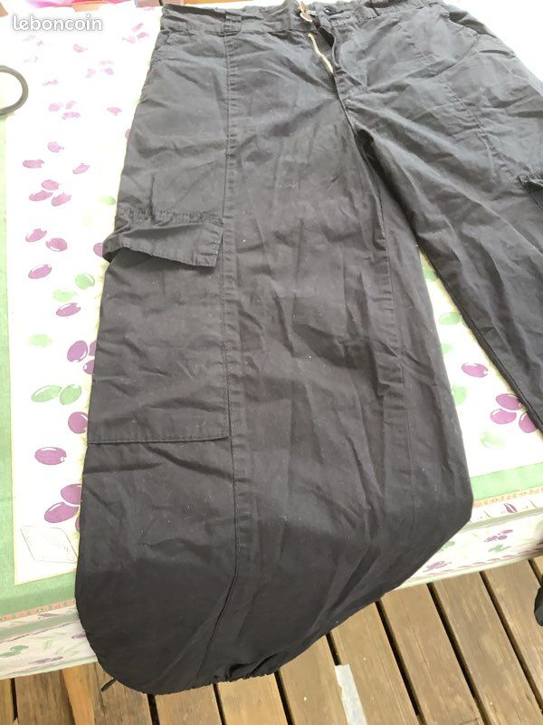 Pantalon large poches et poches sur genoux 34 (image 2)