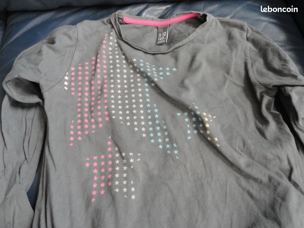 Tee shirt manches longues fille 10 ans (image 1)