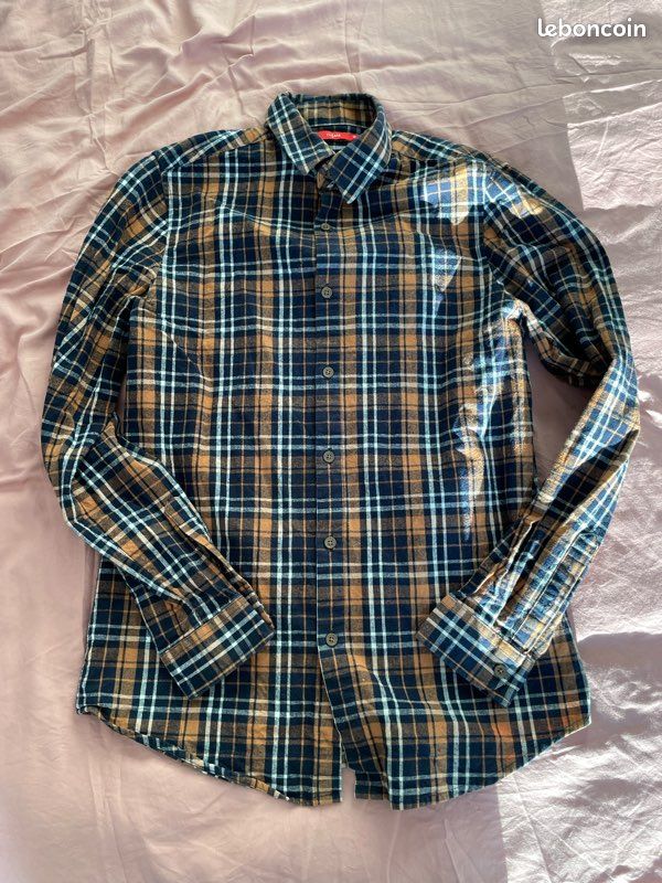 Chemise manches courtes CRX STRIPY BROWN - 15,00€ - Armand Thiery