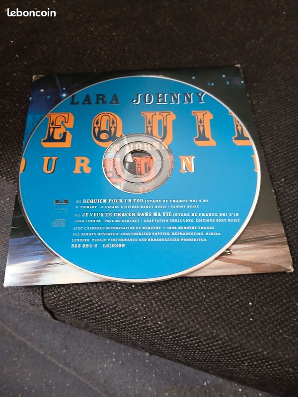 Cd lara fabian johnny hallyday requiem pour un fou (image 2)