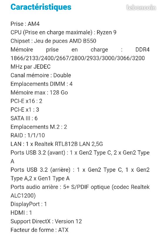 Carte mère pc (image 4)