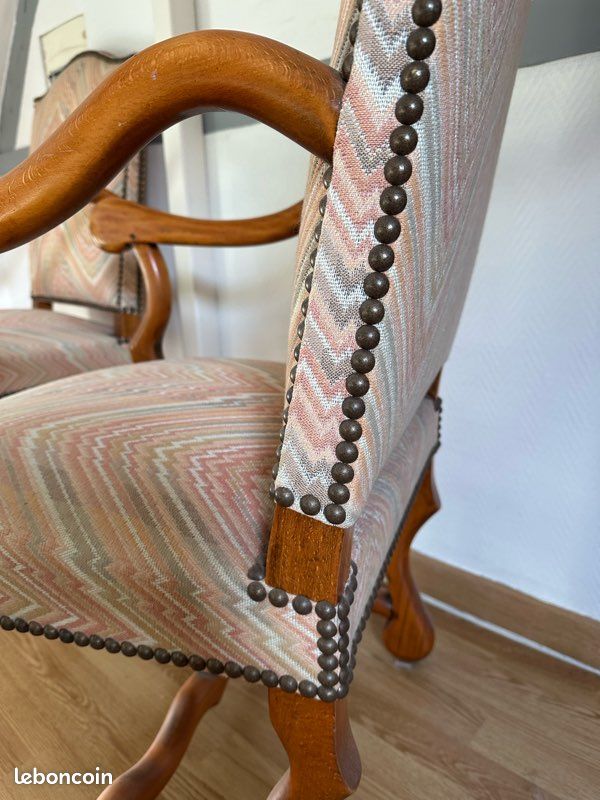 Lot de 2 fauteuils style Napoléon 3 (image 5)