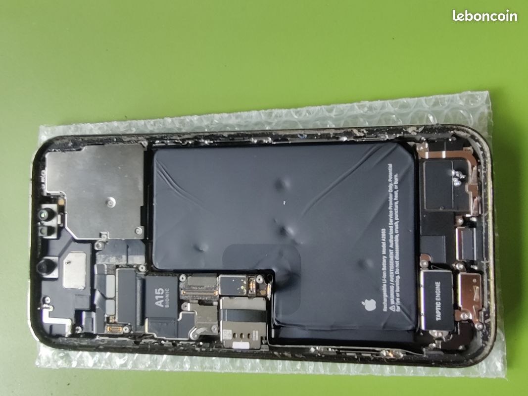 Coque arrière avec composants iPhone 13 Vert