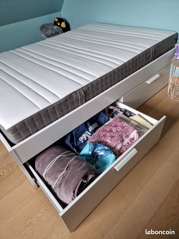 Lit ikea + matelas (image 2)