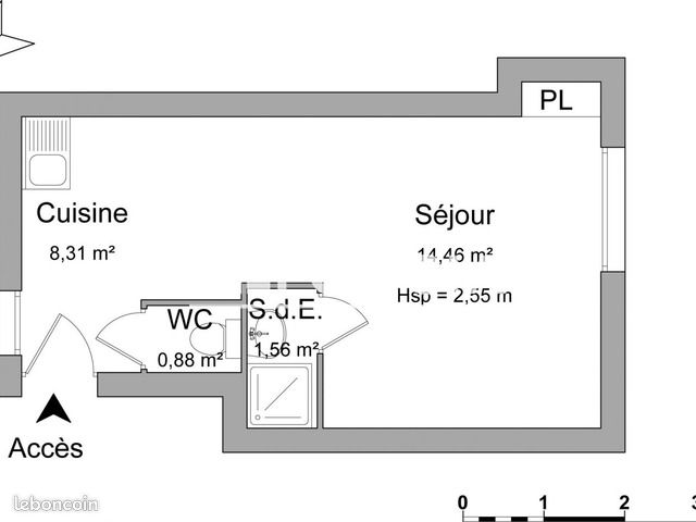Appartement a louer blois - 1 pièce(s) - 25 m2 - Surfyn