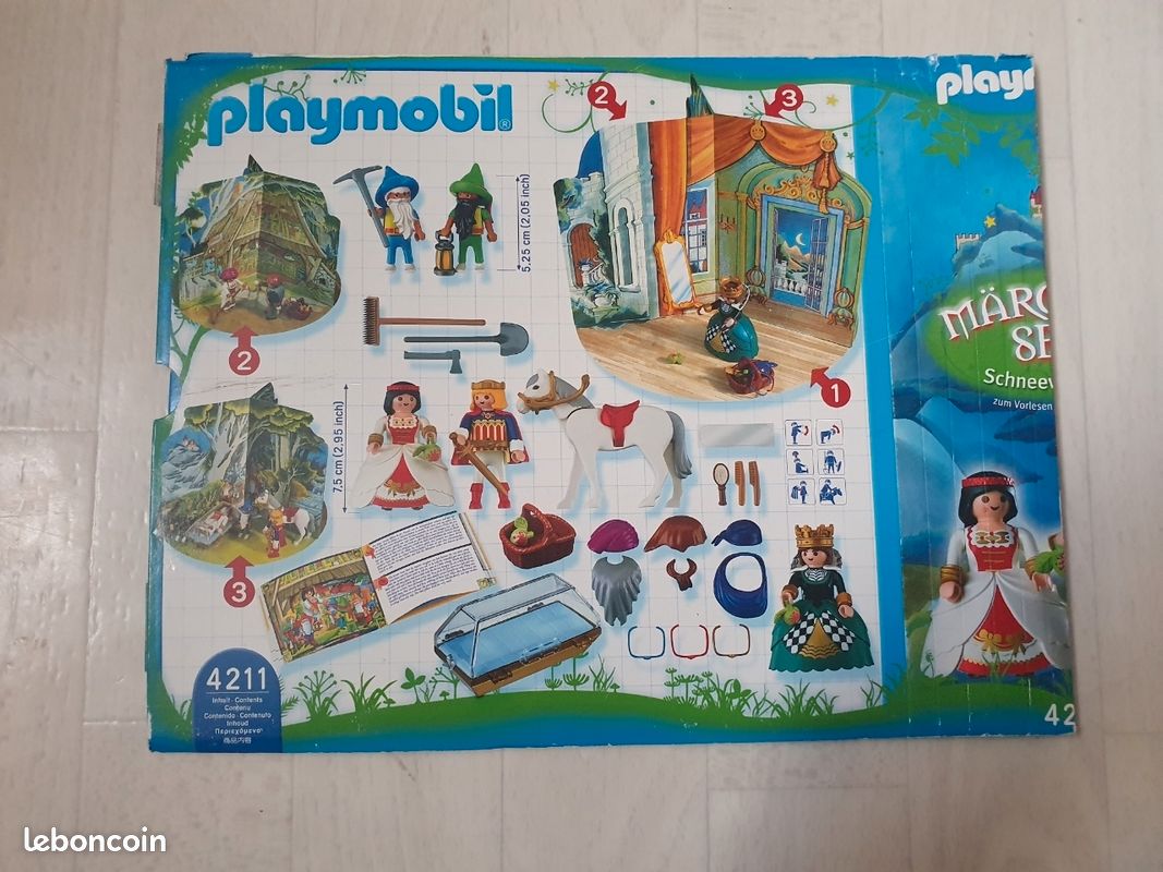 Playmobil 4211 Blanche Neige - Bateau Nordistes - Vintage Neuf Sous Emballage