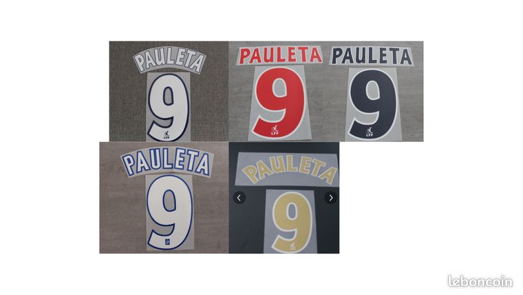 Patch Flocage Paris PSG Bordeaux - Neuf - Marque Sportvete - Fabriqué En France