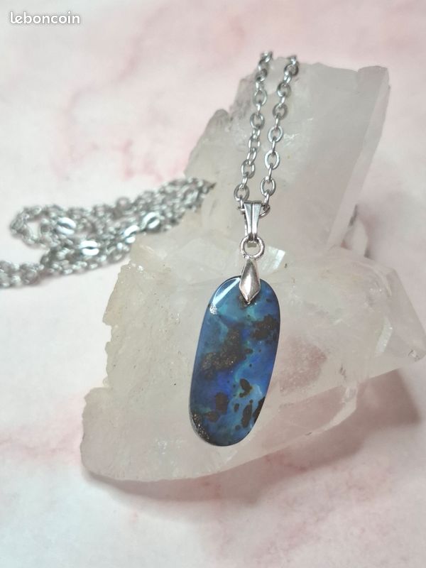 Pendentif Opale Boulder Australienne Yowah - Forme Tête De Requin, 28 Carats, Naturel - Neuf Avec étiquettes