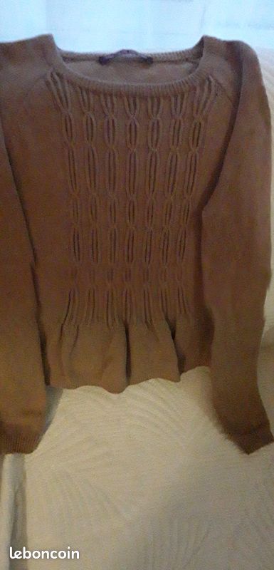 Pull comptoir des cotonniers camel, taille XS (image 5)