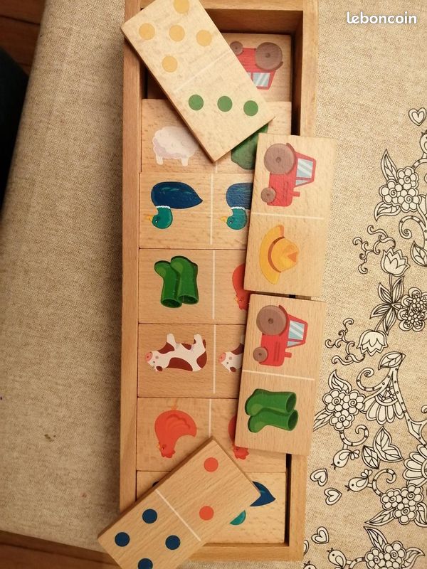 Jeu de dominos en bois Janod (image 1)