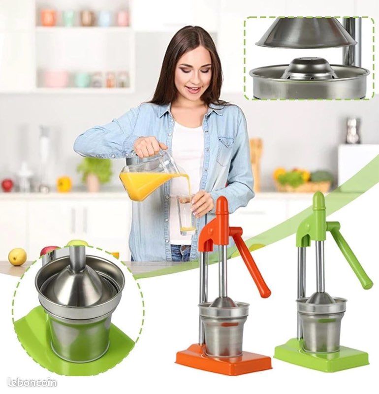 Presse Agrumes Manuel Commercial En Acier Inoxydable - Extracteur Professionnel Pour Orange, Citron Et Fruits