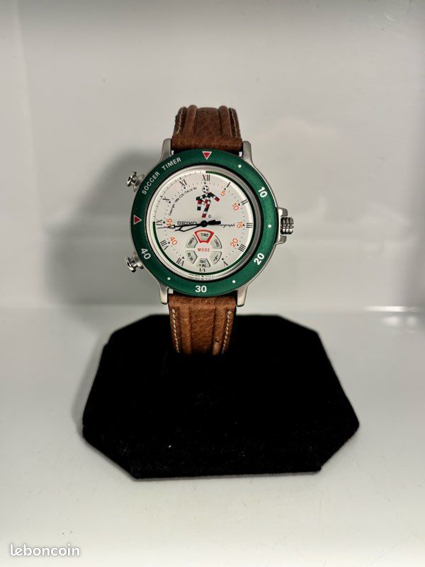 Montre seiko soccer timer- chronographe édition coupe du monde