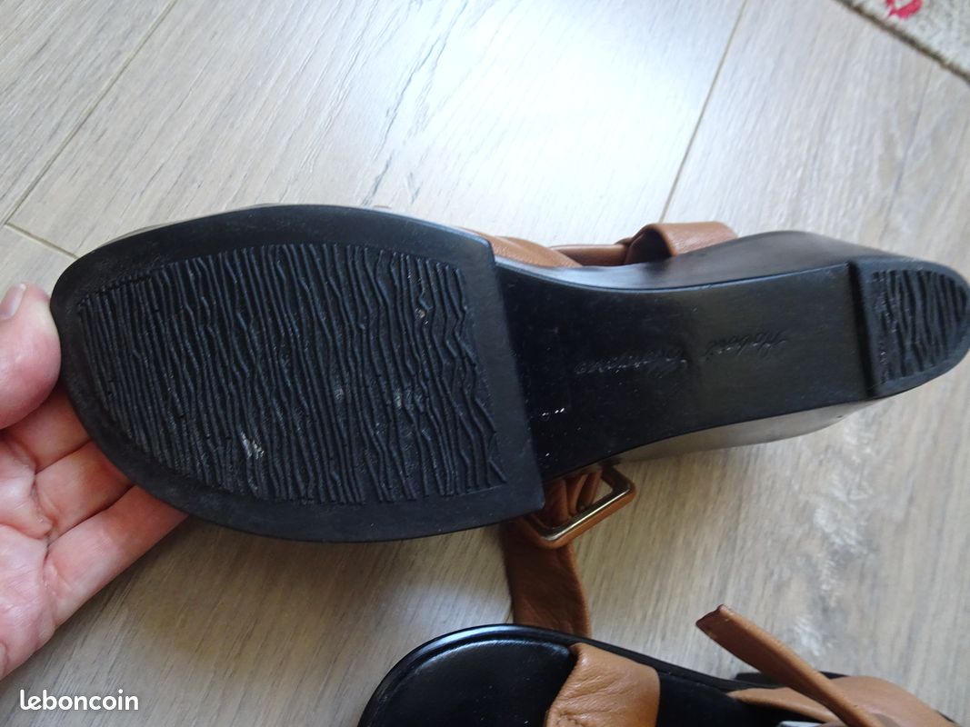 Chaussures sandales ROBERT CLERGERIE cuir extra souple (image 5)
