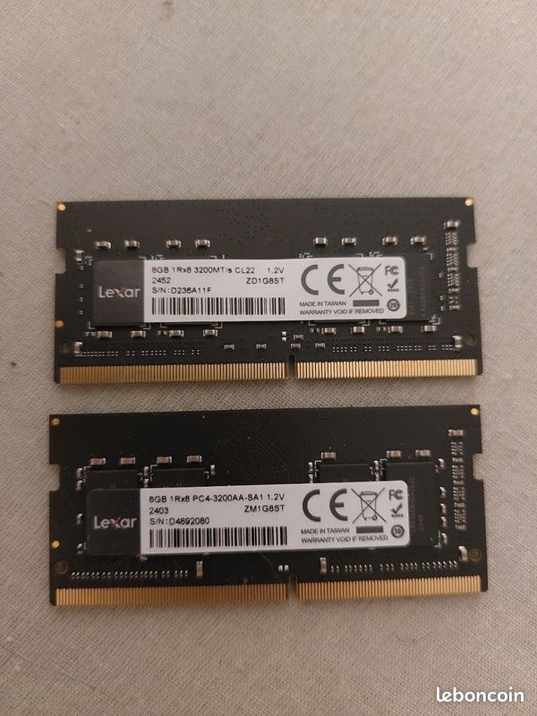 2 x RAM DDR4 8GB (image 1)