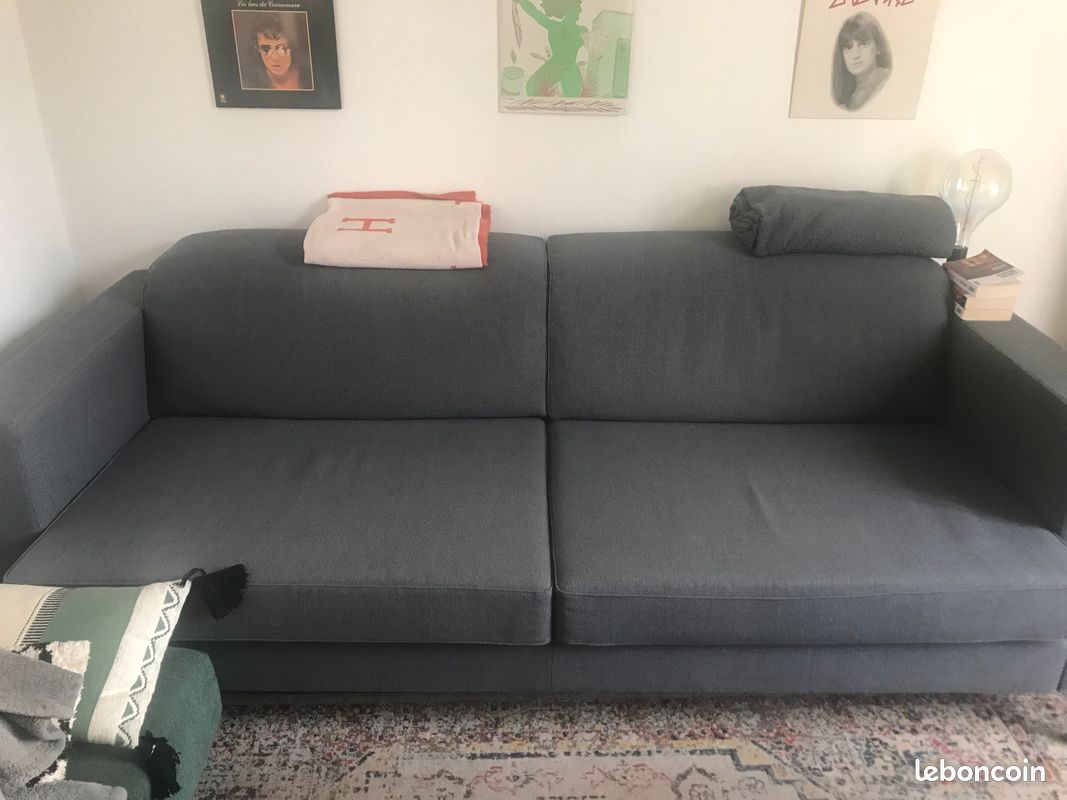 Canapé ligne roset gris anthracite (image 6)