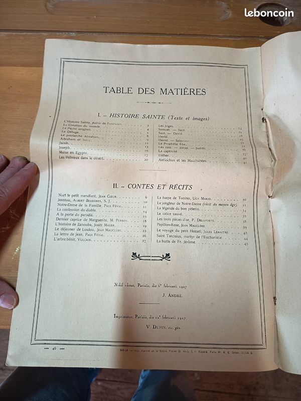 Histoire sainte en cent vingt image de 1927 (image 3)
