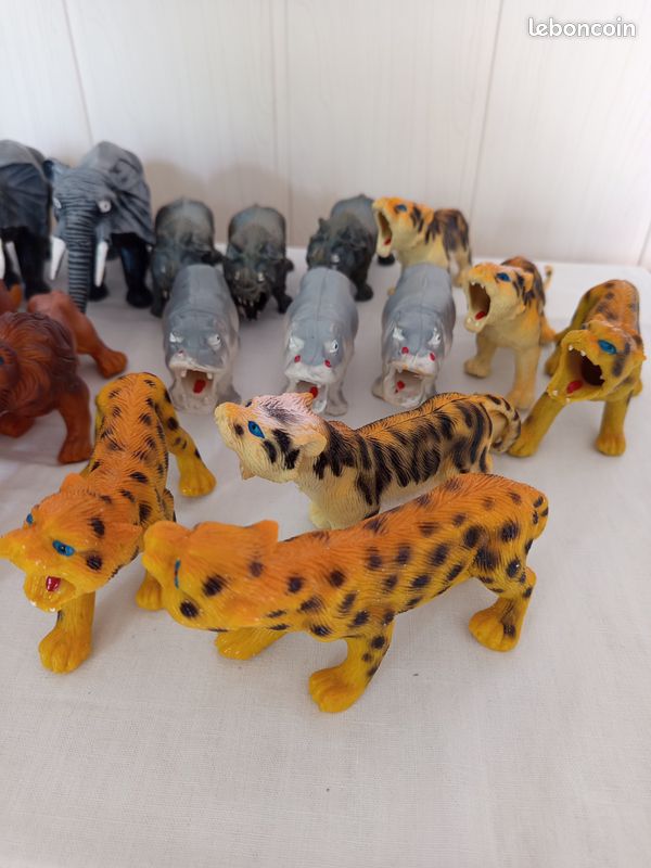 Grande Série d'Animaux SFBJ Anciens Jouets en Composition début XXeme