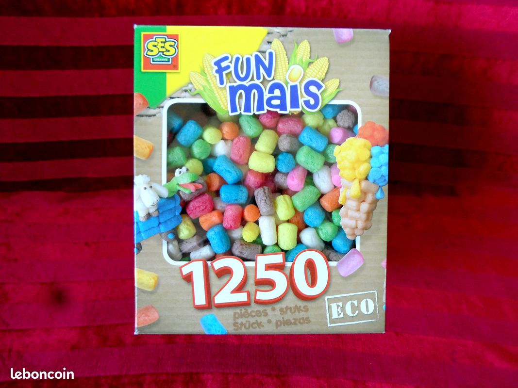 Kit créatif et écologique " Fun mais " grande boîte de 1250 pièces de la marque SES CREATIVE, 100% neuf (image 1)