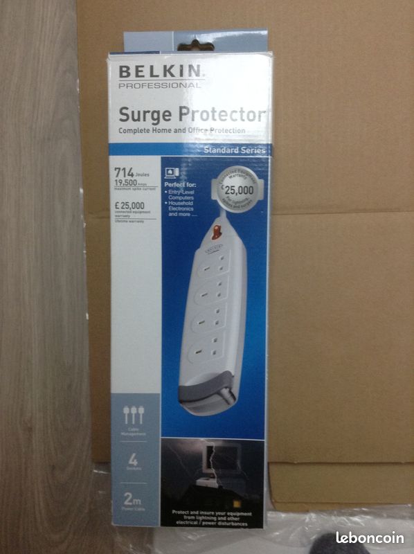 Multiprise protégée surge protected GB Belkin (image 1)