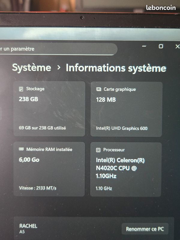 Ordinateur portable Aocwei (image 2)